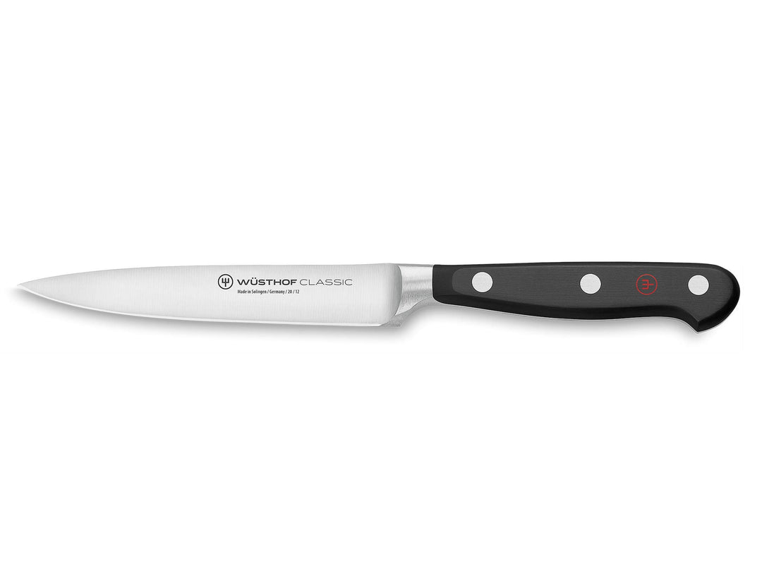 WÜSTHOF Classic Gemüsemesser 12 cm, Schwarz 12 cm Gemüsemesser, 12 cm Gemüsemesser