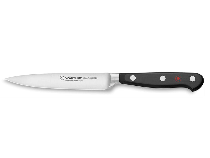 WÜSTHOF Classic Gemüsemesser 12 cm, Schwarz 12 cm Gemüsemesser, 12 cm Gemüsemesser