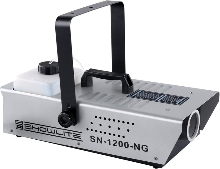 Showlite SN-1200 Nebelmaschine Set (1200 Watt, 350m³ Nebelausstoss/min, 7 Min. Aufwärmzeit, Kabel- u
