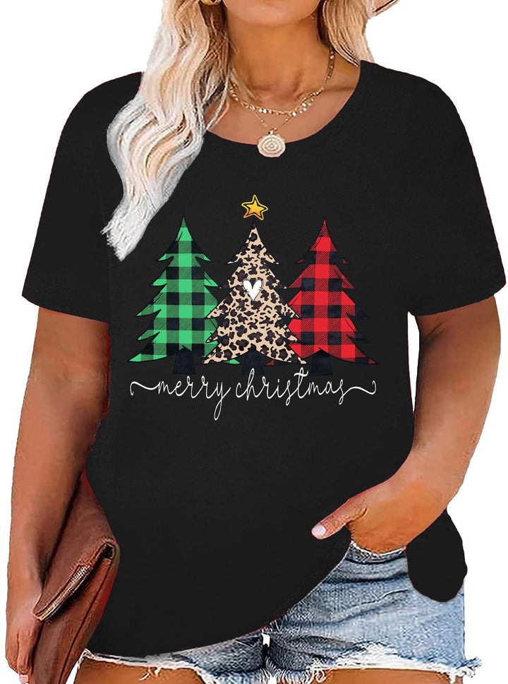 tiorhooe Weihnachts Tshirt Damen Grosse Grössen Shirt Weihnachten Oversize Geschenke Für Frauen Weih