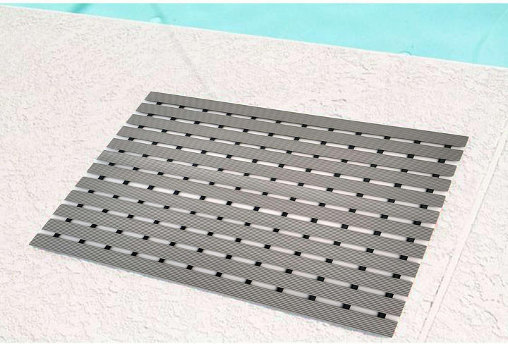 Nicoman Outdoor Drainage Matte Lattenrost Duckboard Fussmatte, grau, 61x43cm (24x17inches) 61x43cm (