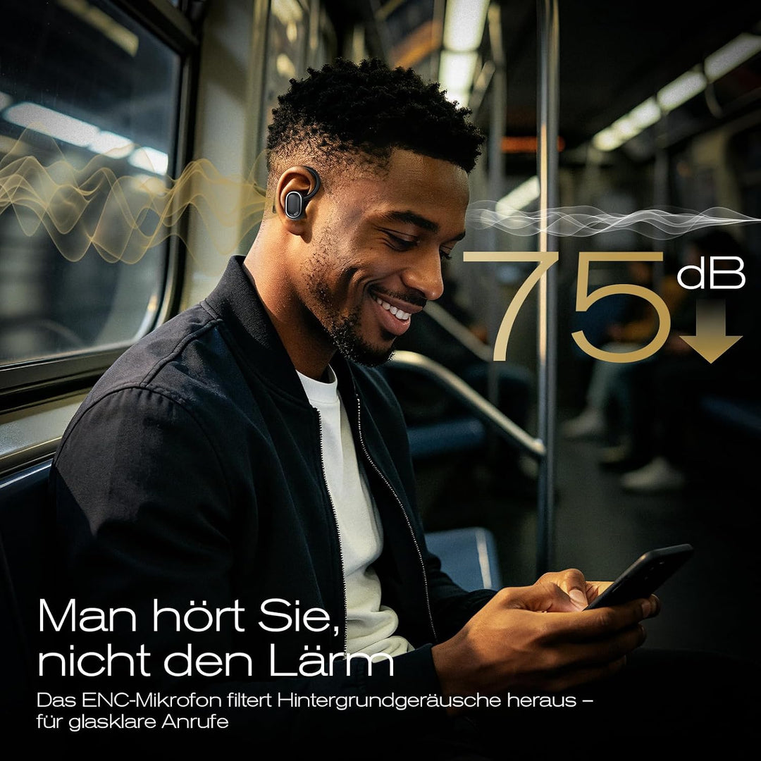Bluetooth Kopfhörer Sport In Ear, Bluetooth 5.4 Kabellos Kopfhörer mit Ohrbügel, Hi-Fi Stereo, 50 St
