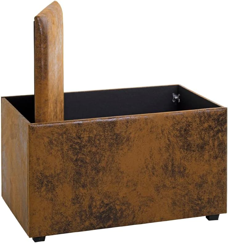 HAKU Möbel Sitztruhe, MDF, vintage-braun, B 65 x T 40 x H 42 cm vintage-braun 65 x 40 x H 42 cm Vint