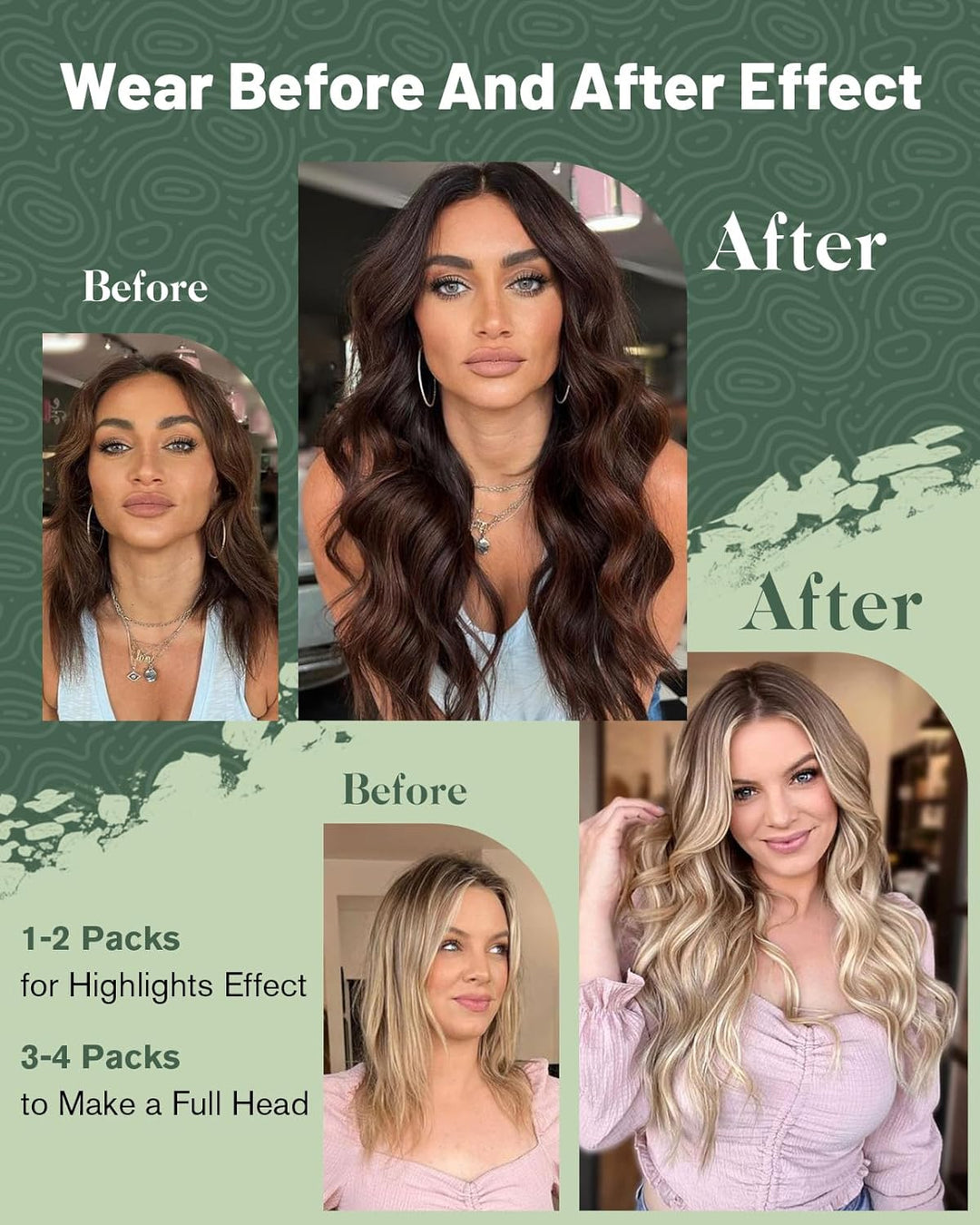 Ugeat Bonding Extensions Echthaar Keratin U Tip 45cm Keratin Haarverlängerung Extensions Bonding Ges