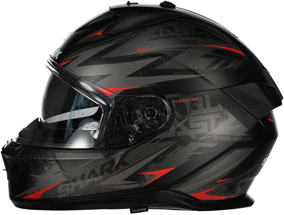 SHARK, Integralhelme motorrad D-SKWAL 3 BLAST-R mat black anthracite red KAR, XXL