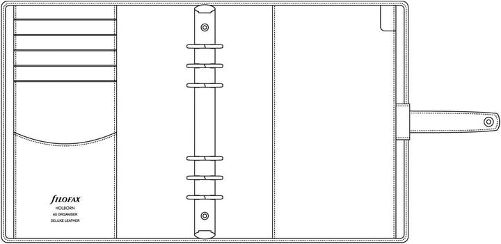 Filofax A5 Holborn Organiser – schwarz., 18-025118, Schwarz