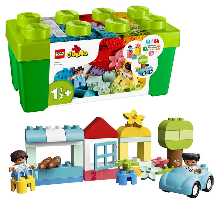 LEGO DUPLO Classic Steinebox, Kreativbox mit Aufbewahrung, erste Bausteine, Feinmotorik-Lernspielzeu