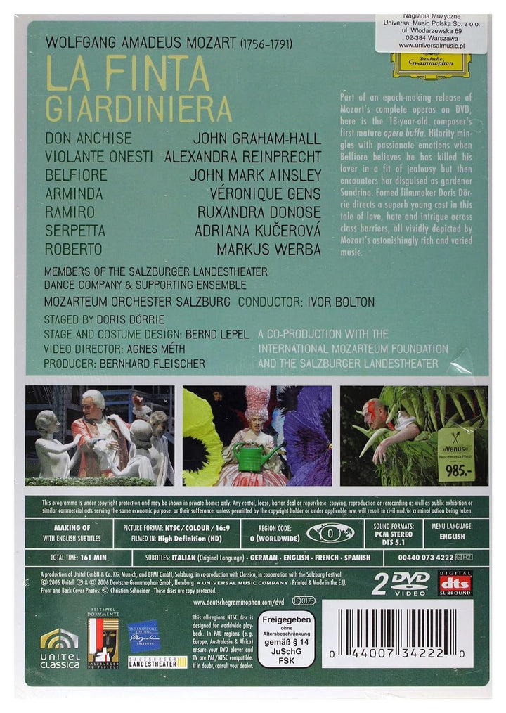 Mozart, Wolfgang Amadeus - La Finta Giardiniera [2 DVDs], DVD