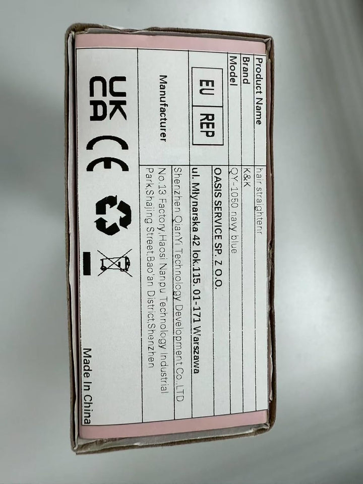 K&K Extra Breit Glätteisen 45mm Breites 3D Schwebendes Keramikbeschichtung Platten Haarglätter 50-23