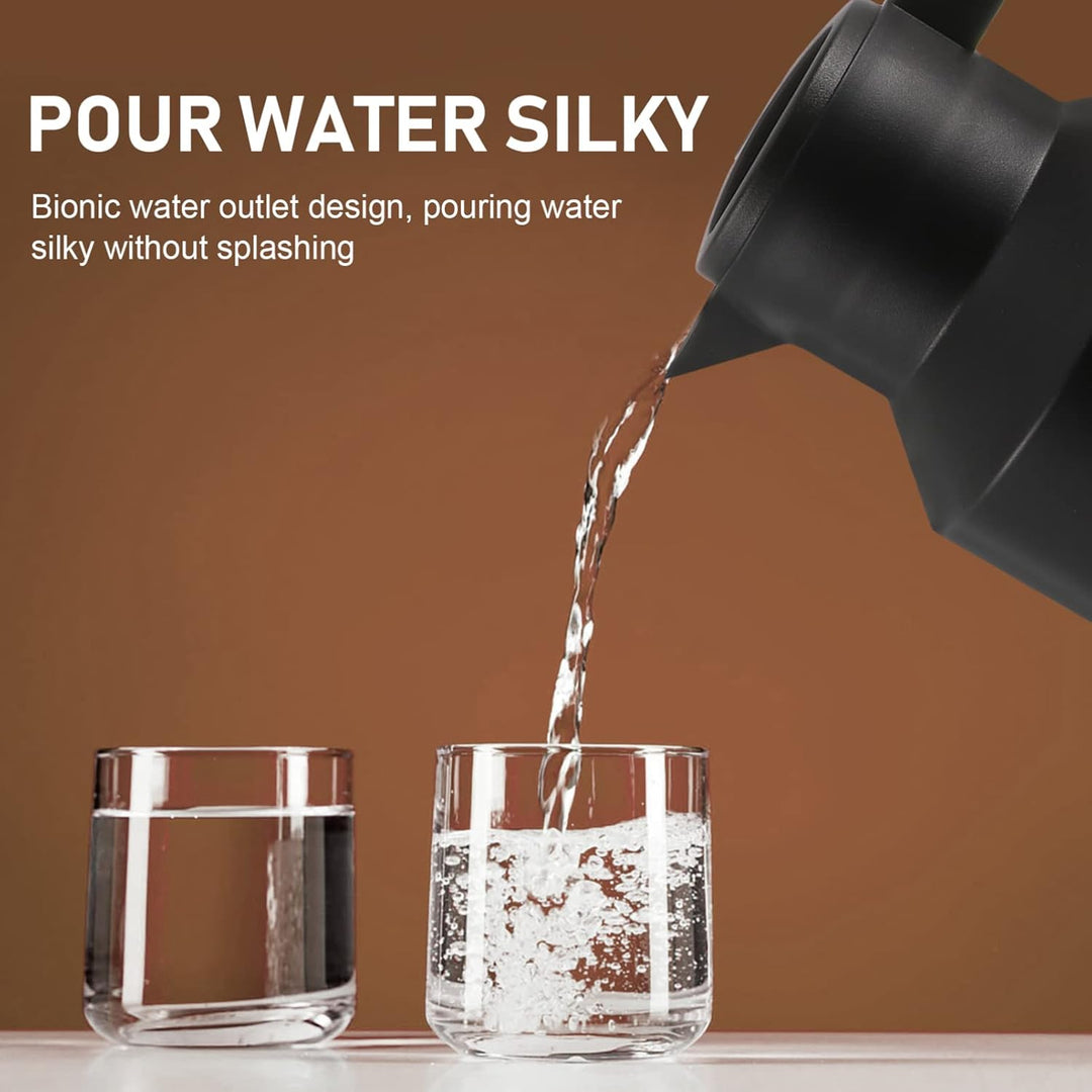Cabilock 1stk Wasserkocher Isolierter Kaffeekrug Termos Thermisches Vakuum Thermoskanne Schwarz Mit