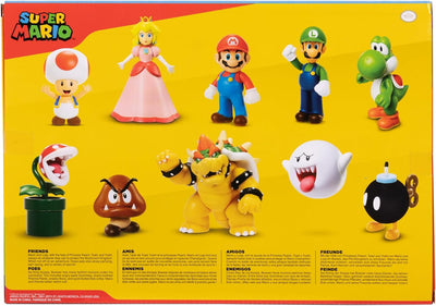 Super Mario Nintendo Figuren 10er Set Freunde und Feinde, 6,5 cm