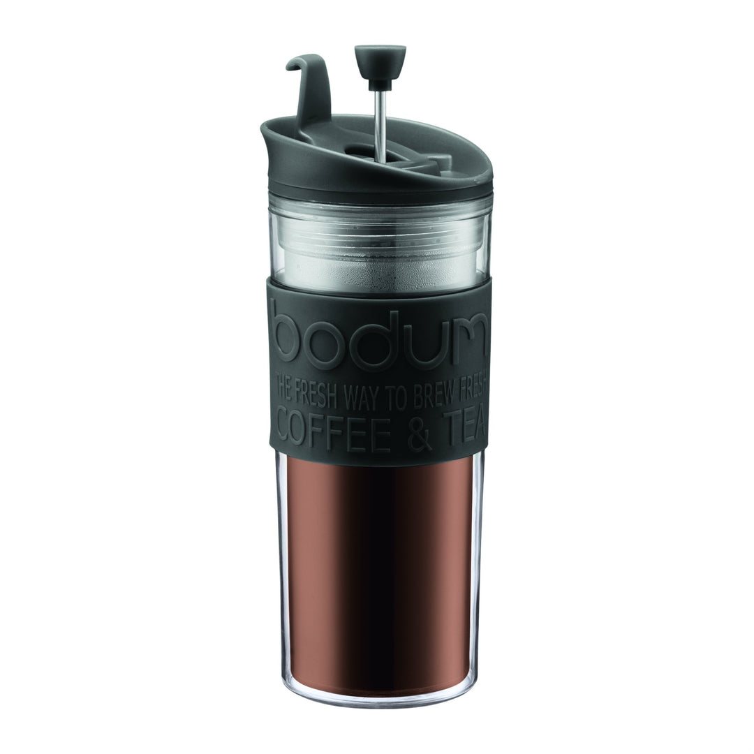 Bodum, Kaffeebereiter Reisepresse 0,45 Liter, Schwarz Schwarz 1 Count (Pack of 1) Schwarz, Schwarz 1