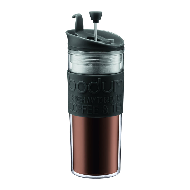 Bodum, Kaffeebereiter Reisepresse 0,45 Liter, Schwarz Schwarz 1 Count (Pack of 1) Schwarz, Schwarz 1