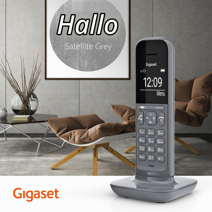 Gigaset CL390A, Schnurloses Telefon mit Anrufbeantworter, 2 Akustik-Profile, extra grosse Anzeige im