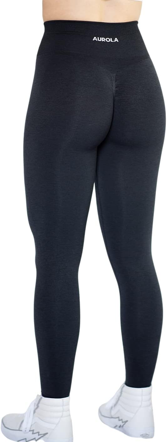 AUROLA Workout-Leggings für Frauen, Nahtlose Scrunch-Strumpfhose, Bauchkontrolle, Fitnessstudio, Fit