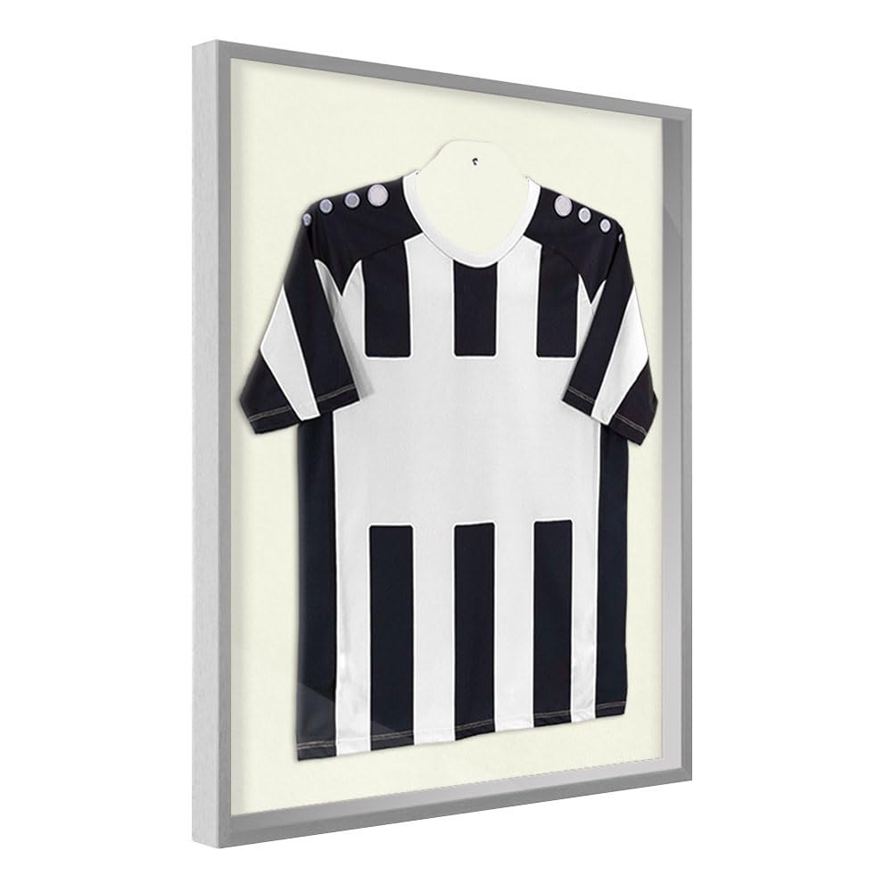 Objektrahmen Trikotrahmen VARIO inkl. Bügel und Passepartout 70x100cm Mattsilber (lackiert) Cremewei