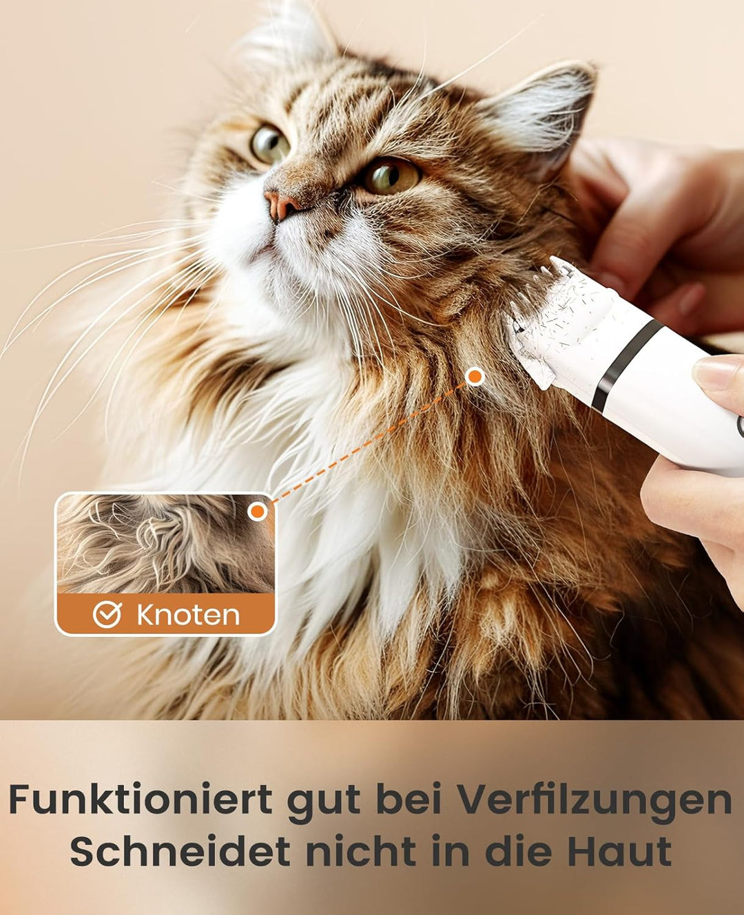 oneisall 3 in 1 Schermaschine Katze Hunde Set, Leise Katzenrasierer Profi Haarschneidemaschine für K
