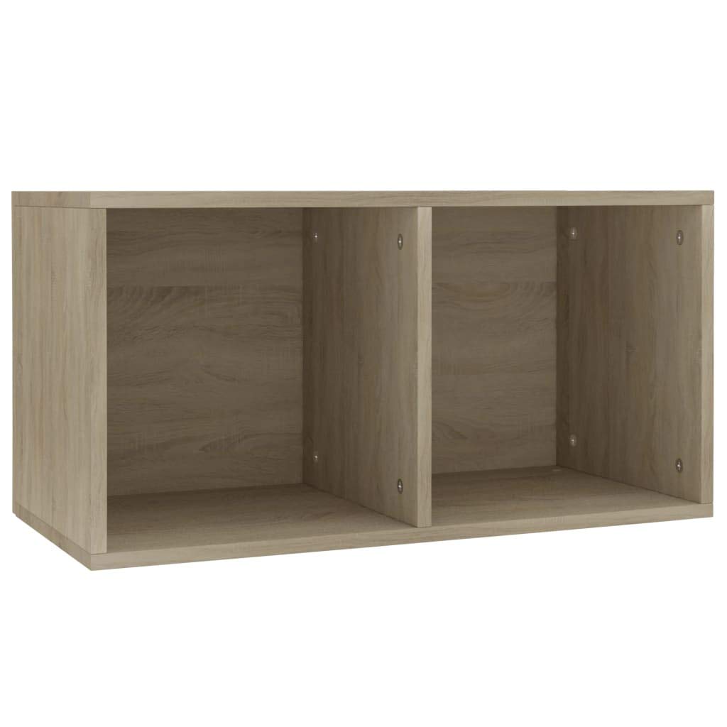 Festnight Schallplatten Aufbewahrungsbox mit 2 Fächern Sideboard Kommode Aktenschrank Bücherregal Sc