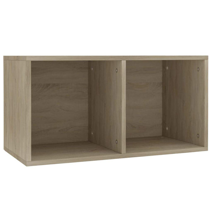 Festnight Schallplatten Aufbewahrungsbox mit 2 Fächern Sideboard Kommode Aktenschrank Bücherregal Sc
