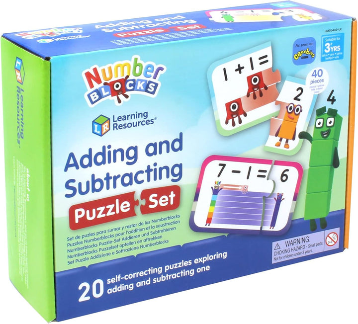 Learning Resources Numberblocks Puzzle-Set Addieren und Subtrahieren, Numberblocks-Puzzlespiel, Math