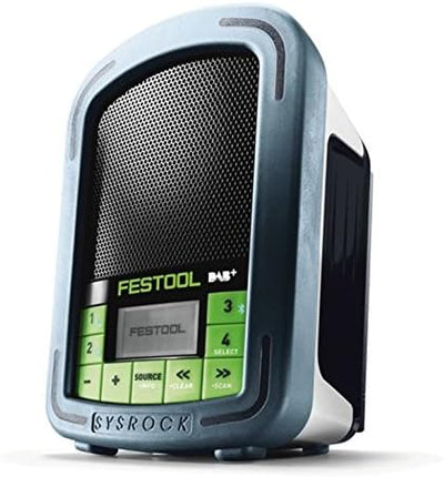 Festool Digitalradio BR 10 DAB+ SYSROCK (mit Netzadapter 230 V, AUX-IN Kabel, Tasche)