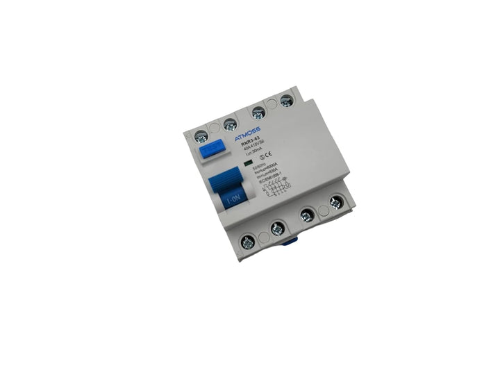 RASMACOR | FI-Schutzschalter 4-Polig 40A 30 mA 6KA FI | FI Fehlerstrom-Schutzschalter | 40A Typ A 30