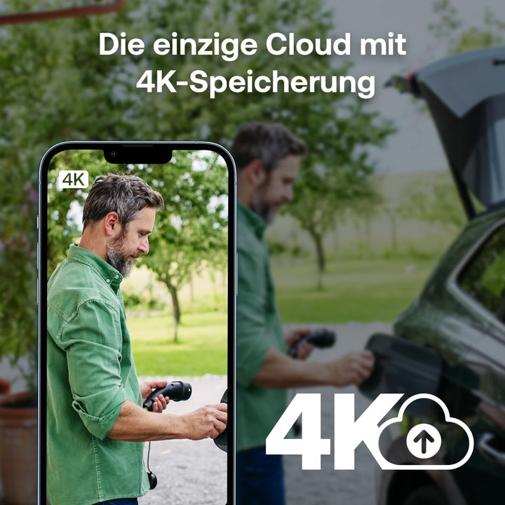 Arlo Ultra 3 Überwachungskamera Aussen WLAN, Kabellos, 4K UHD, KI-Erkennung, Auto-Tracking, Farb-Nac