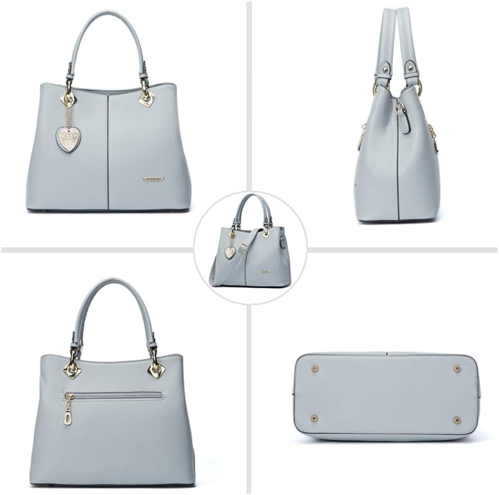 BUKESIYI Damen Tasche Umhängetasche Handtasche Frauen Klein Schultertasche Weekender Lack PU Leder C