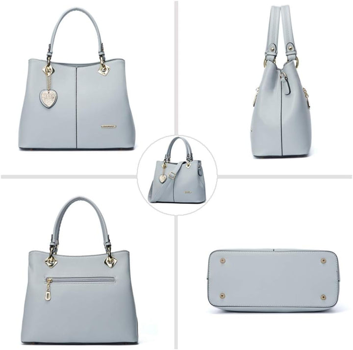 BUKESIYI Damen Tasche Umhängetasche Handtasche Frauen Klein Schultertasche Weekender Lack PU Leder C