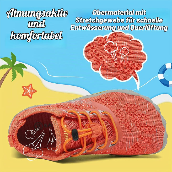 SAGUARO Kinder Barfussschuhe Schnell Trocknend Badeschuhe,24-36 EU 26 EU Orange, 26 EU Orange
