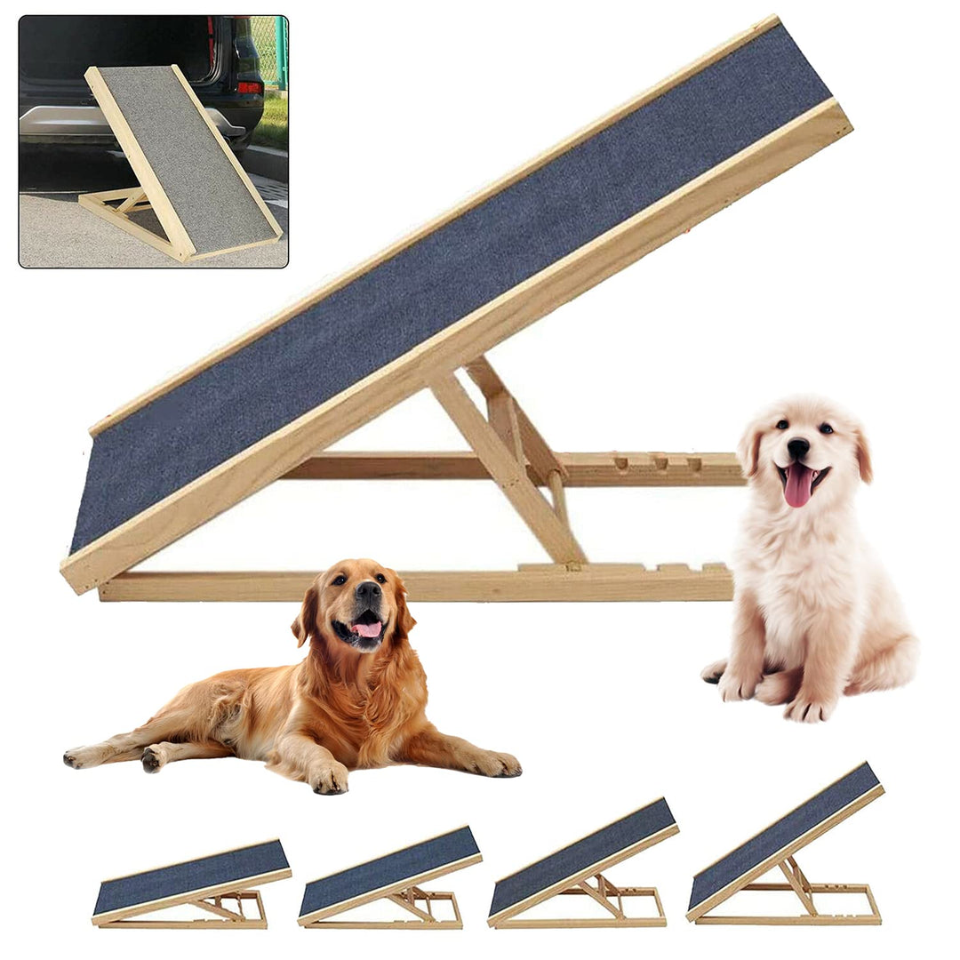 Hundetreppe Klappbar, Haustier Hund Auto Treppe, Haustier Rampe in 2 Höhe,Leichte Tragbare Auto Gros