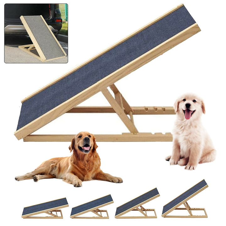 Hundetreppe Klappbar, Haustier Hund Auto Treppe, Haustier Rampe in 2 Höhe,Leichte Tragbare Auto Gros