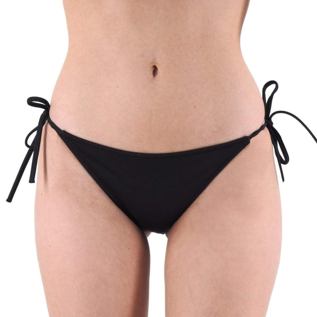 Calvin Klein Damen String Side Tie Cheeky Bikini String-Seitenschnürung L Schwarz (Pvh Black), L Sch