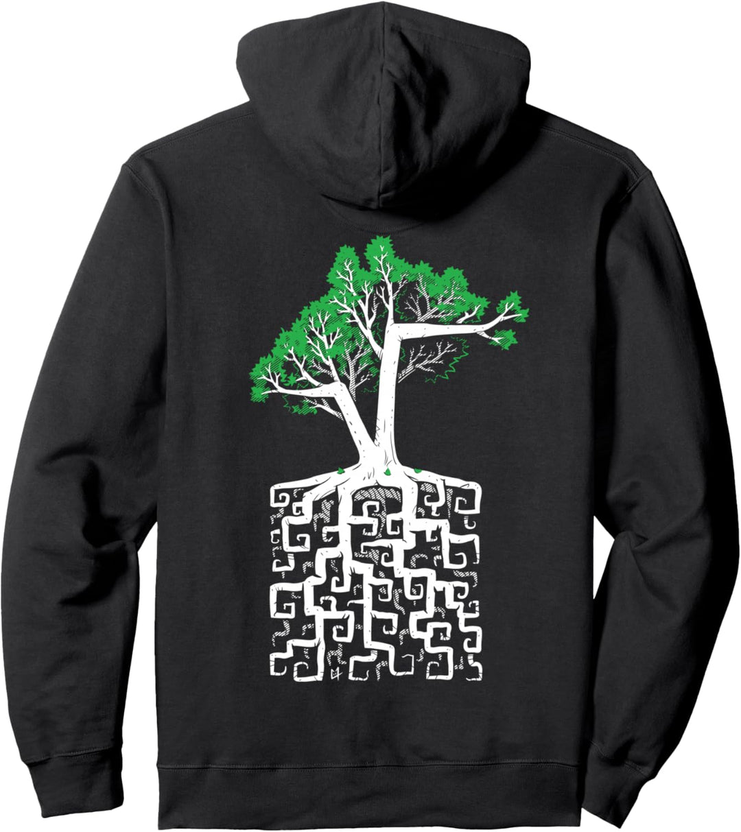 Quadratwurzel Wortspiel mit einem Baum und Mathe Pullover Hoodie