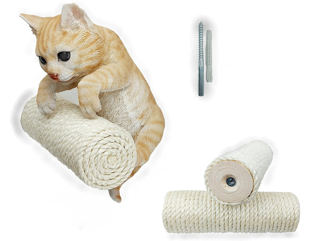 Sisal Stufe, Wand Treppe für Katzen - 20 cm x 7 cm [Menge wählbar] Katzenwand (3 Stück), 3 Stück