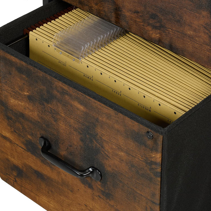 Relaxdays Rollcontainer, 3 Schubladen, Hängeregister, Industrial-Design, HBT: 68x40x40 cm, Aktenschr