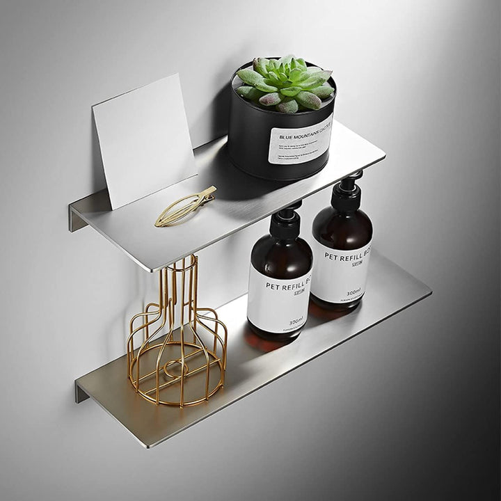 Duschkorb Duschablage Wandmontage Gebürstet Badezimmer Organizer Rostfreier Edelstahl Badregal für S