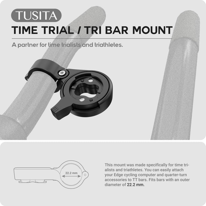 TUSITA Time TrialTri Lenker Halterung Kompatibel mit Garmin Edge GPS Fahrradcomputer