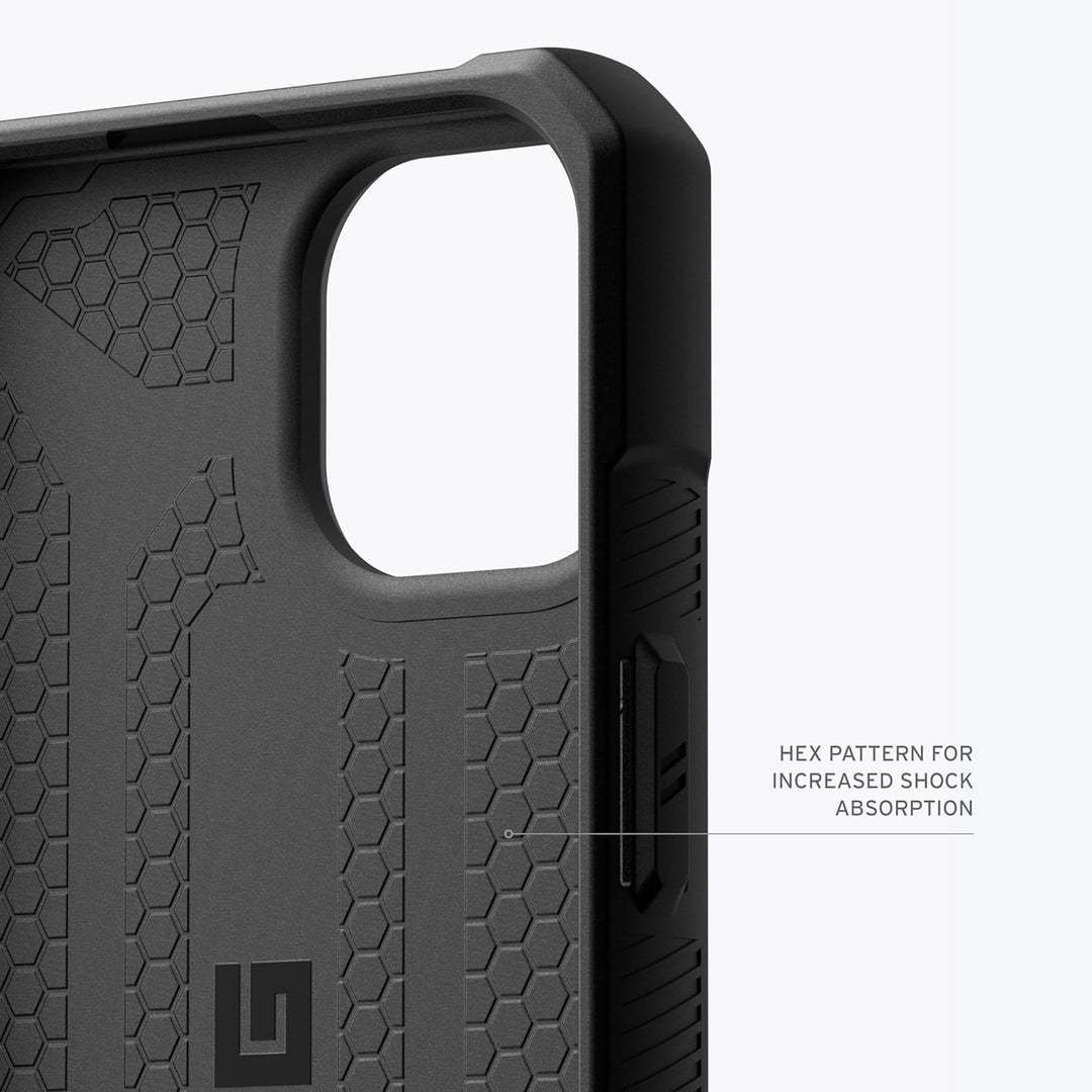URBAN ARMOR GEAR Monarch Schutzhülle kompatibel mit Apple iPhone 15 Plus Hülle [Wireless Charging ko