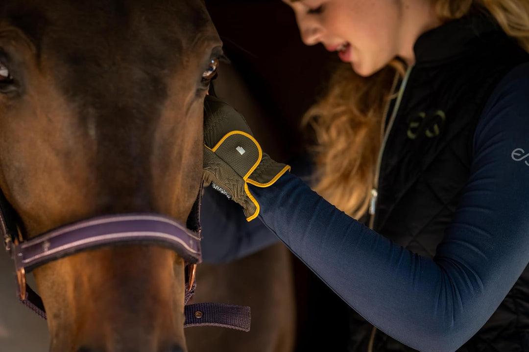 Roeckl Sports Reithandschuh Malta, Turnier Sommer Handschuh, 5 Farben, Grösse 6-10.5 6 Schwarz/Rot,