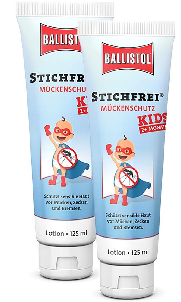 2 x Mückenschutz Ballistol Stichfrei Kids, Lotion, Vanille, 26816