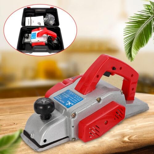 220V 1300W Elektrohobel, Max 13000 RPM Elektro Hobel mit Hobelbreite 90mm, Handhobel Hobelmaschine S