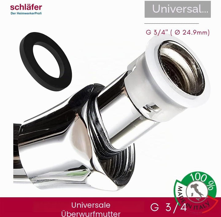 Schläfer 400811 | HU-Auslauf für Stand- und Wandarmatur | 200 mm | HU-Rohrauslauf mit Mischdüse M22,