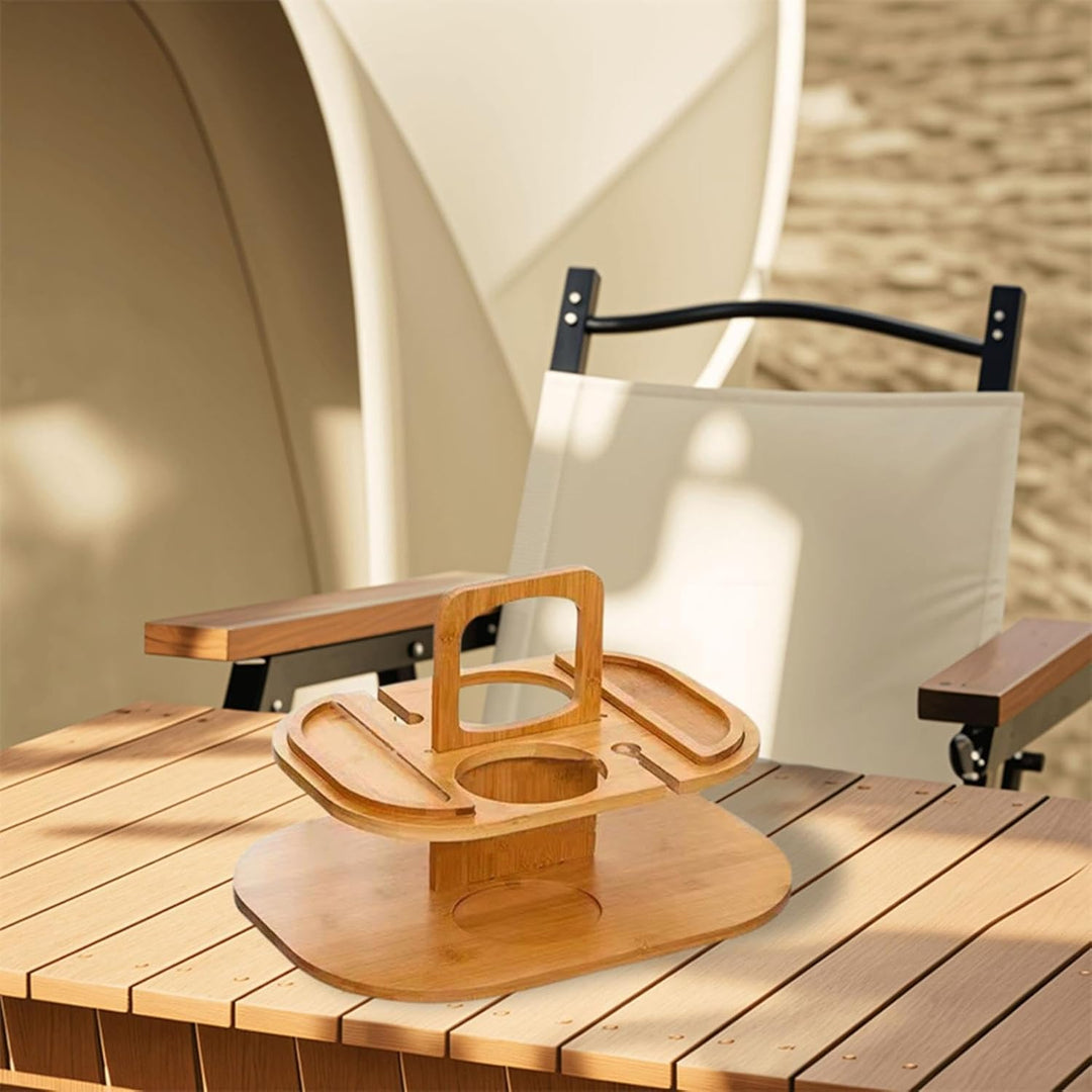 Weintisch im Freien Tragbarer Outdoor Weintisch Mini Klapptisch für Aussenbereich Klappbarer Picknic