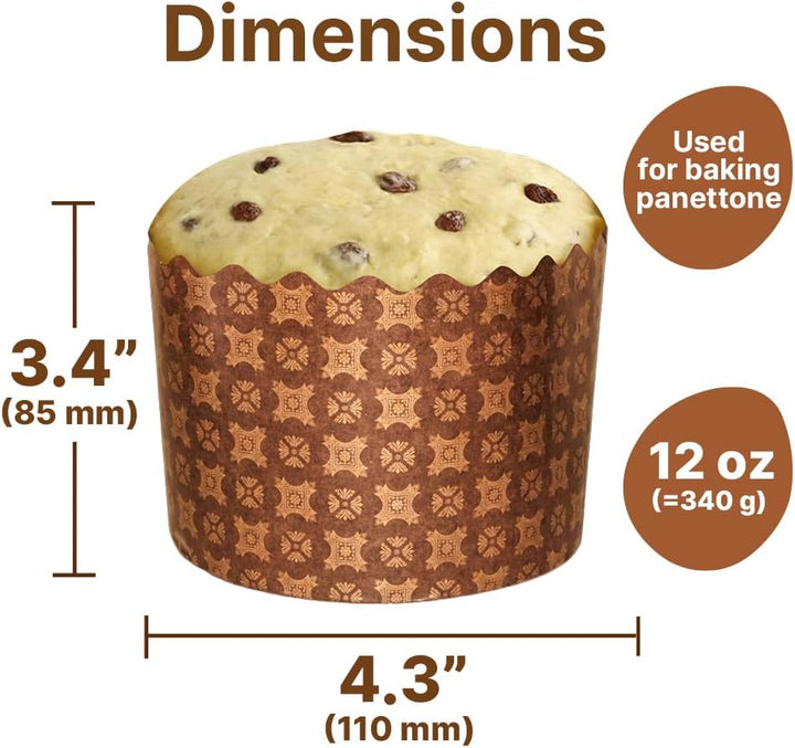 Osterbrotformen, Paska-Form, Kulich, Paskha, Pantone, Osterbrot, Papierform, Panettone-Papierform, S