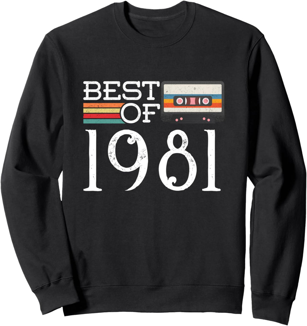 Jahrgang 1981 Geboren 40. Geburtstag 40 Jahre Party Geschenk Sweatshirt