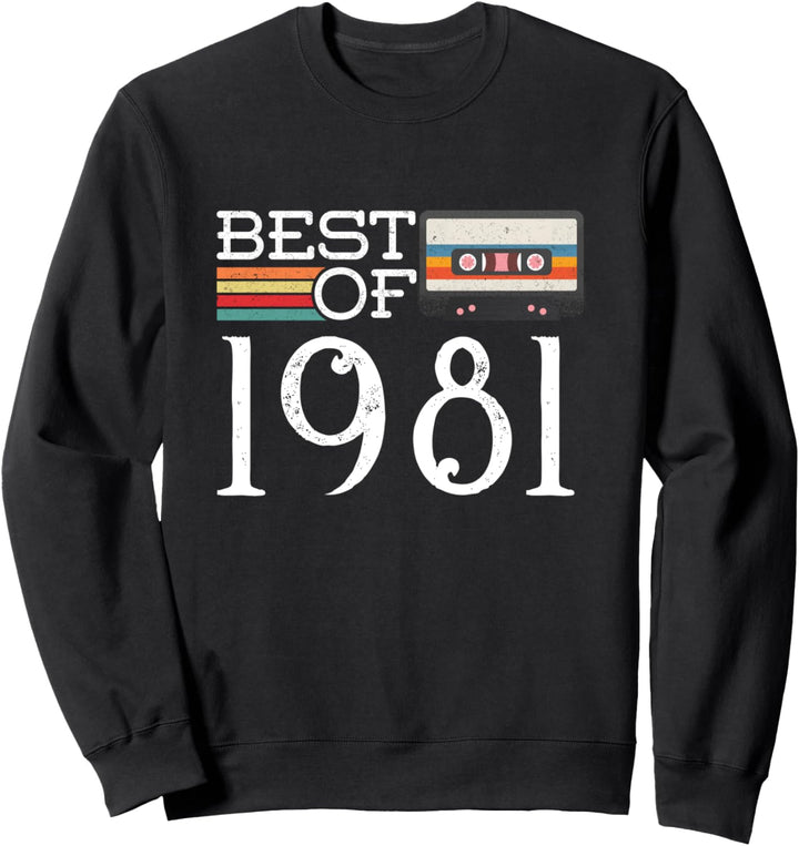 Jahrgang 1981 Geboren 40. Geburtstag 40 Jahre Party Geschenk Sweatshirt