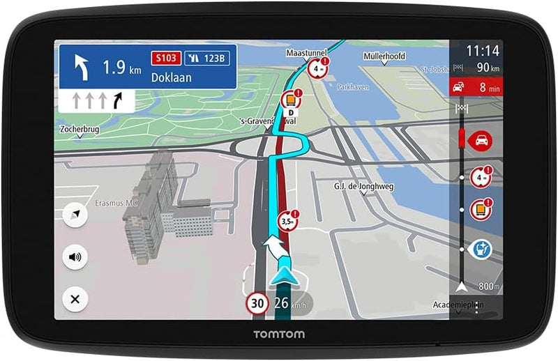 TomTom LKW Navigationsgerät GO Expert (7 Zoll HD-Bildschirm,Routen für grosse Fahrzeuge, Stauvermeid