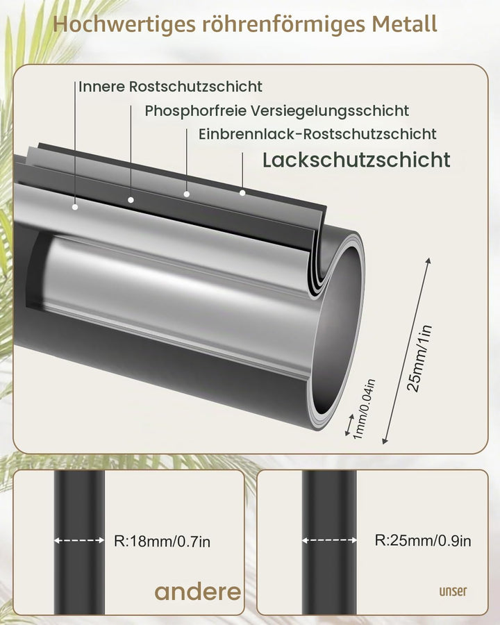 Rund Beistelltisch, Höheneinstellbar Klein Metall Couchtisch, für Balkontisch, Nachttisch, Beistellt