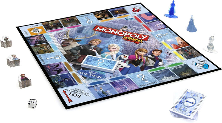 Hasbro Spiele B2247100 - Disney Die Eiskönigin - Monopoly Junior, Familienspiel
